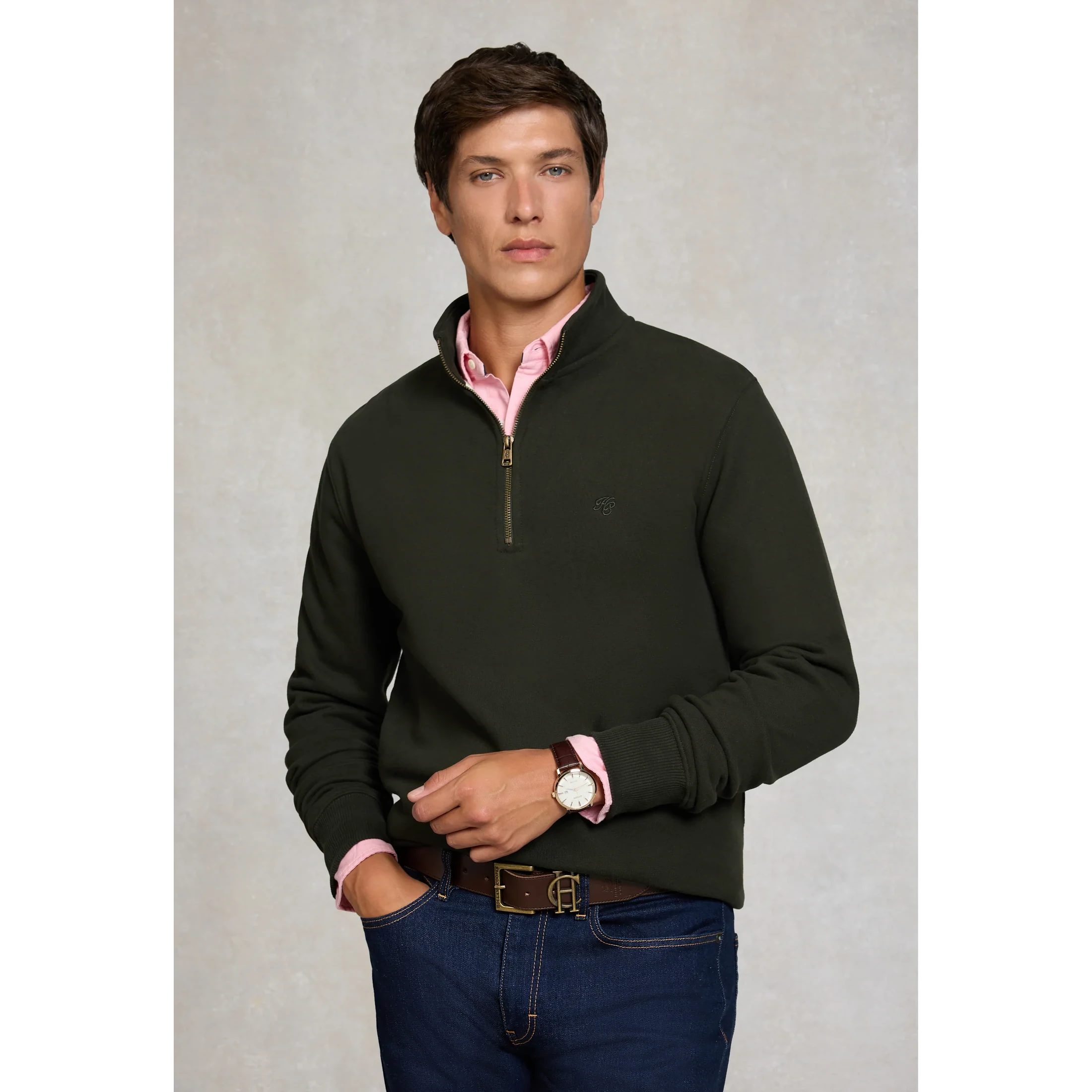Holland Cooper Mens Quarter Zip Sweatshirt