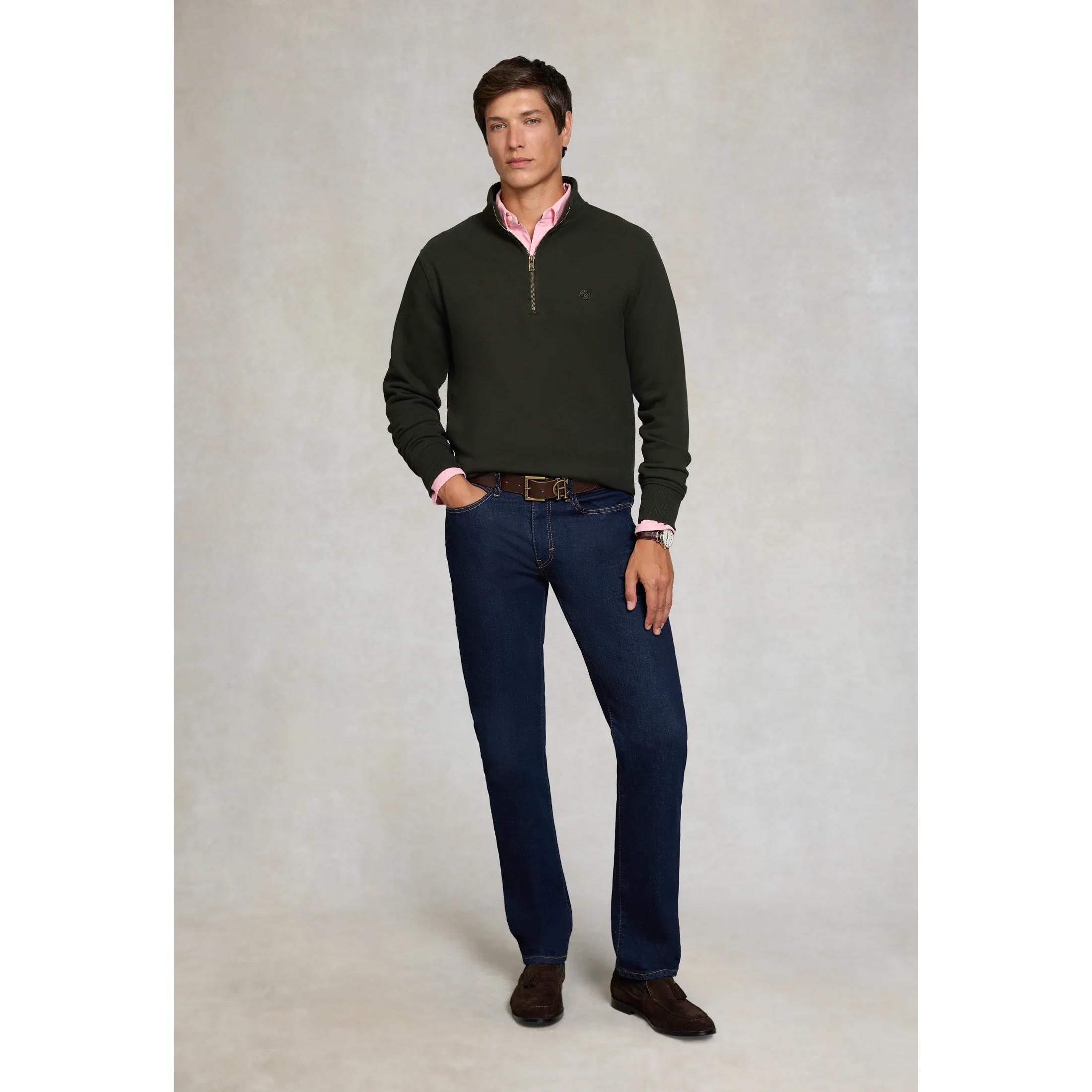 Holland Cooper Mens Quarter Zip Sweatshirt