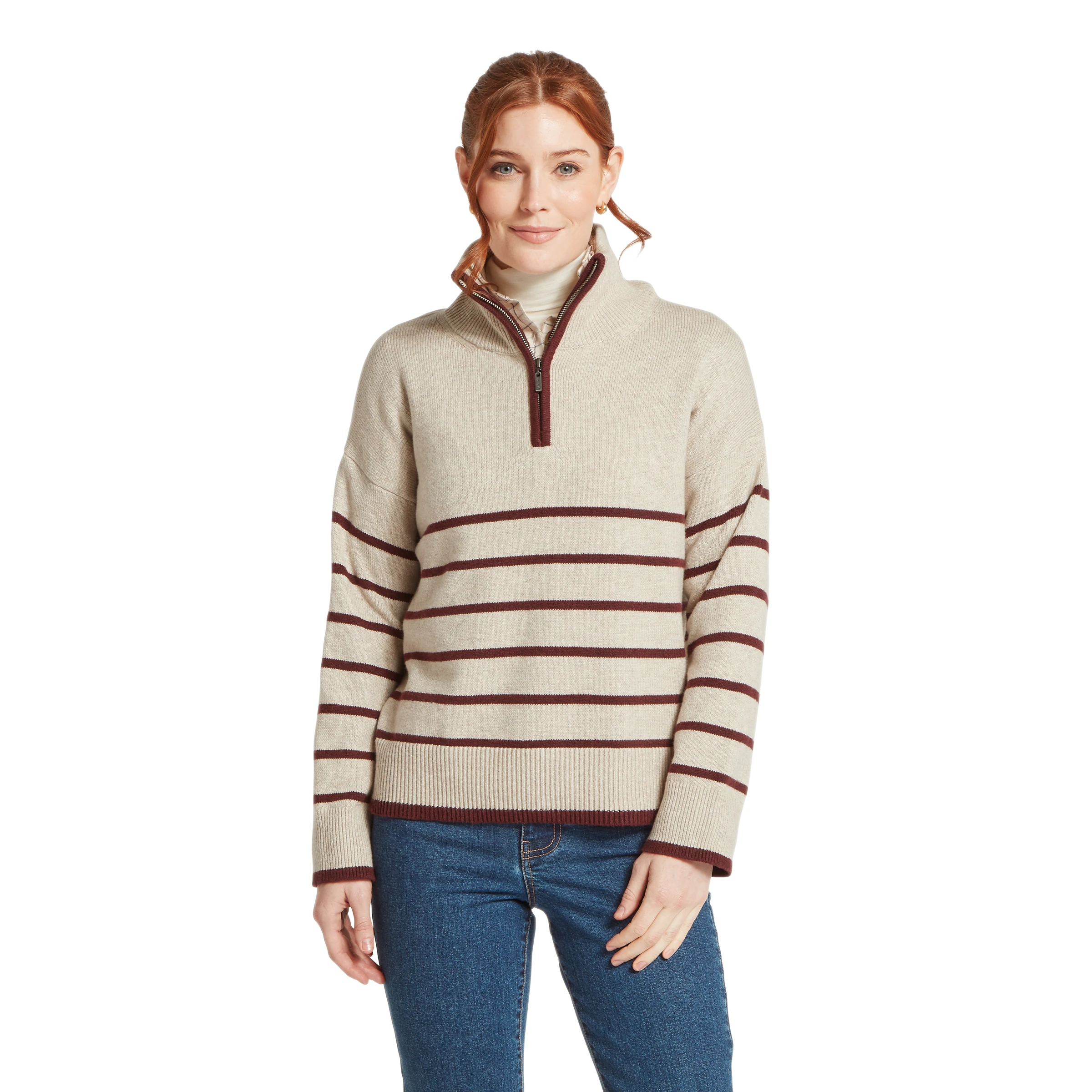 Schoffel Sandsend Quarter Zip Jumper