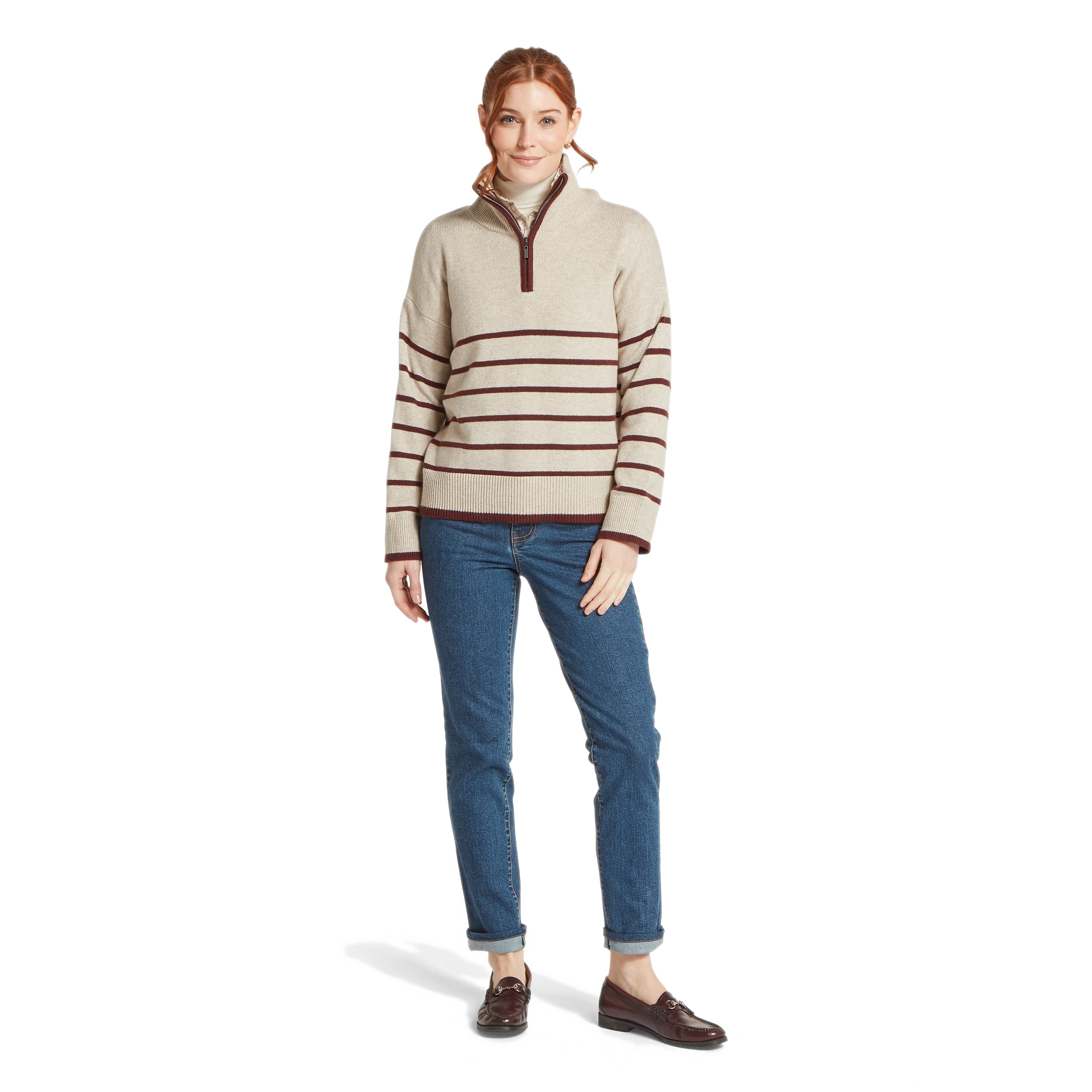 Schoffel Sandsend Quarter Zip Jumper