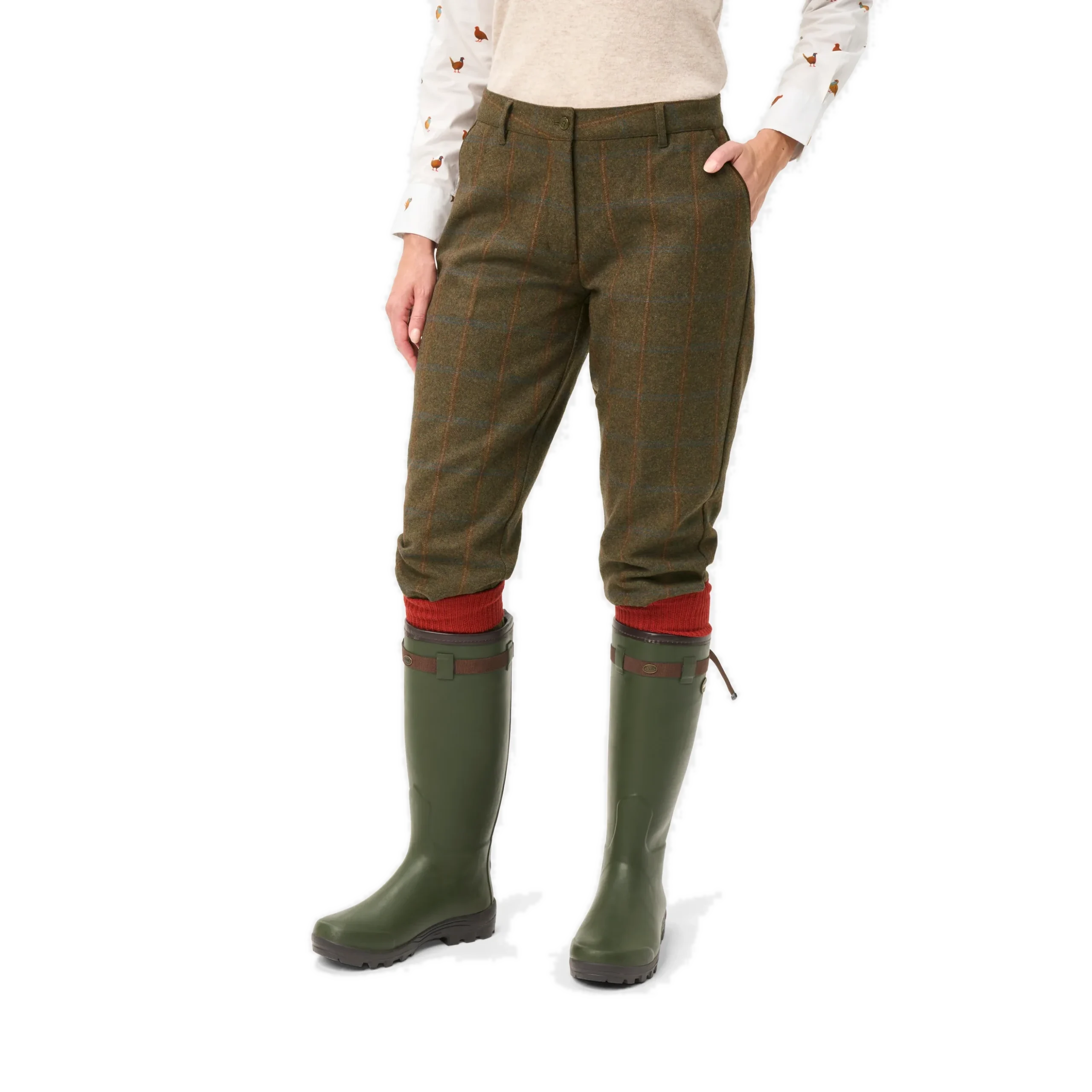 Alan Paine Combrook Ladies Tweed Breeks Willow