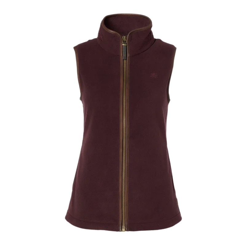 Holland Cooper Country Fleece Gilet Mulberry