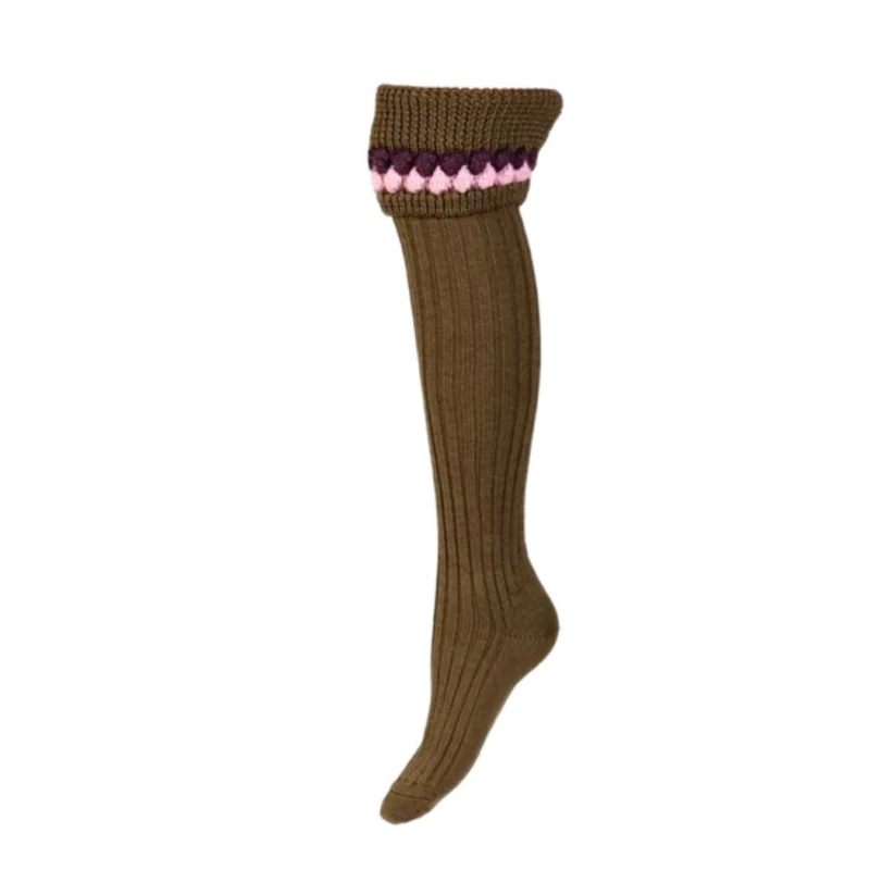 Lady Strathie Dark Olive Socks