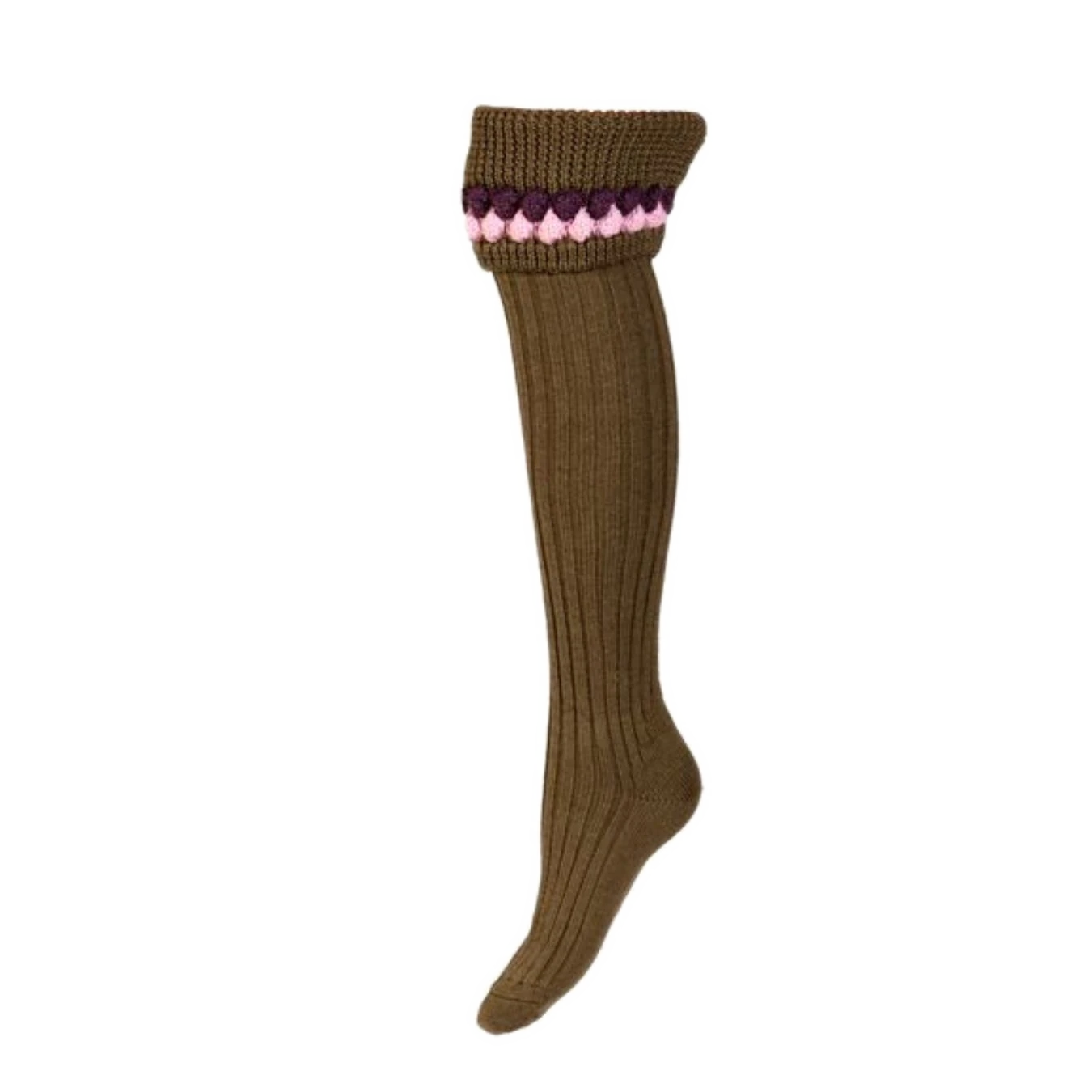 Lady Strathie Dark Olive Socks