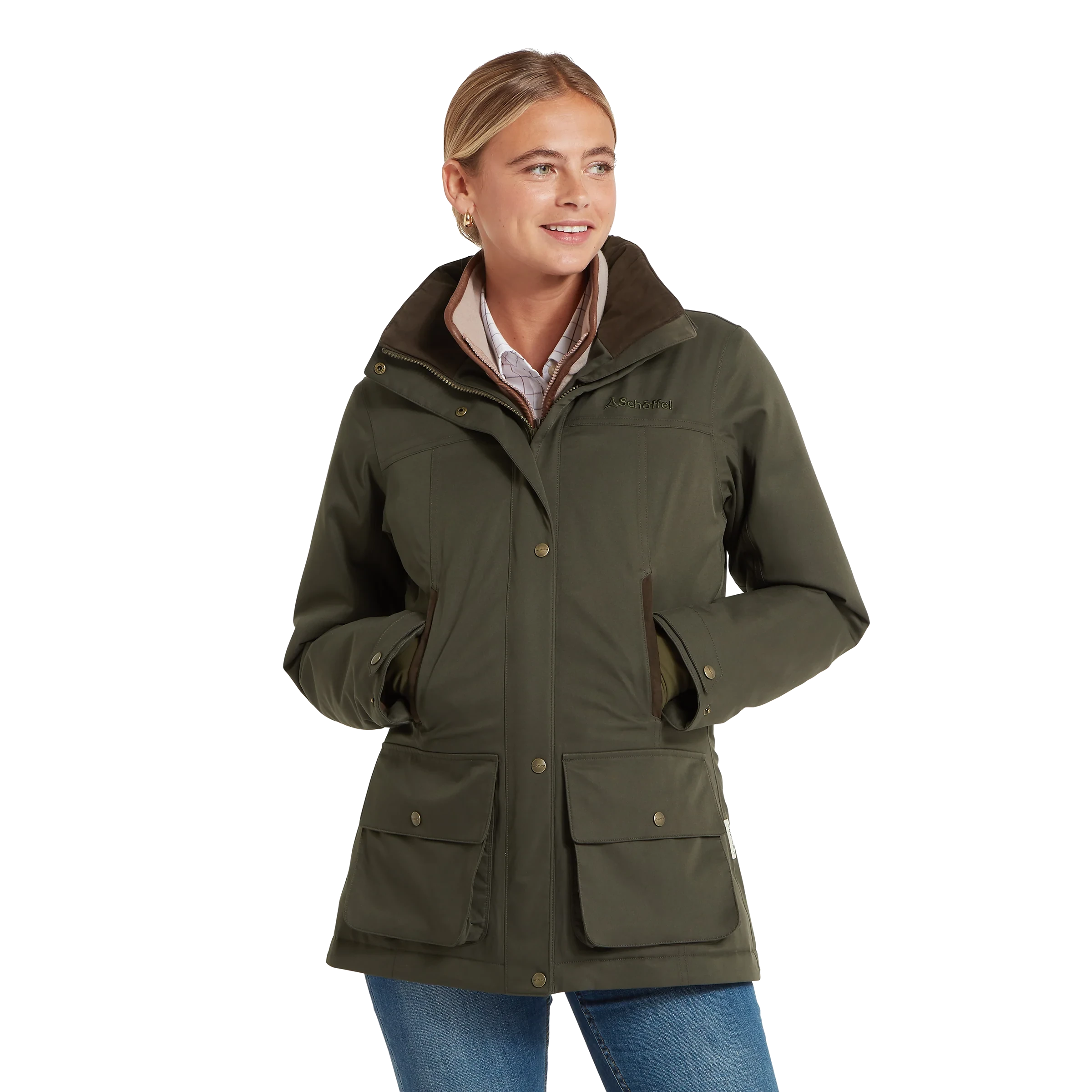 Schoffel Womens Langton Coat Dark Woodland