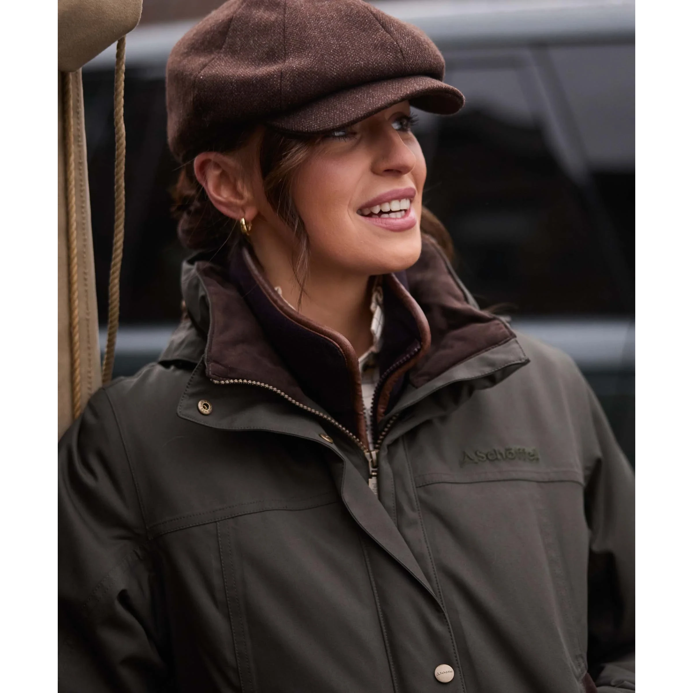 Schoffel Womens Langton Coat Dark Woodland