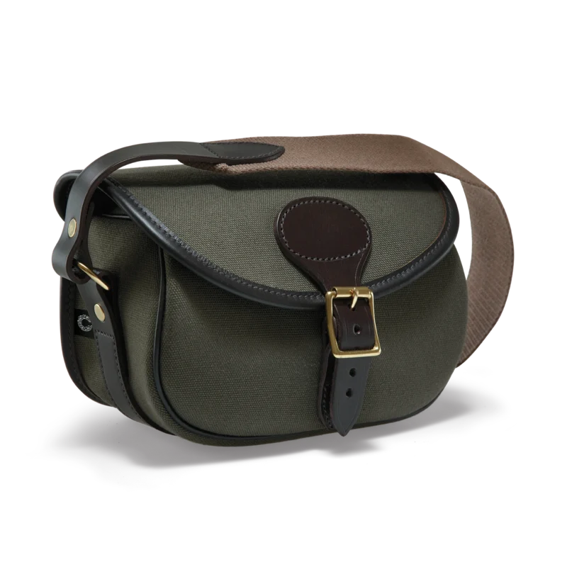 Croots Rosedale Canvas Cartridge Bag Green Front
