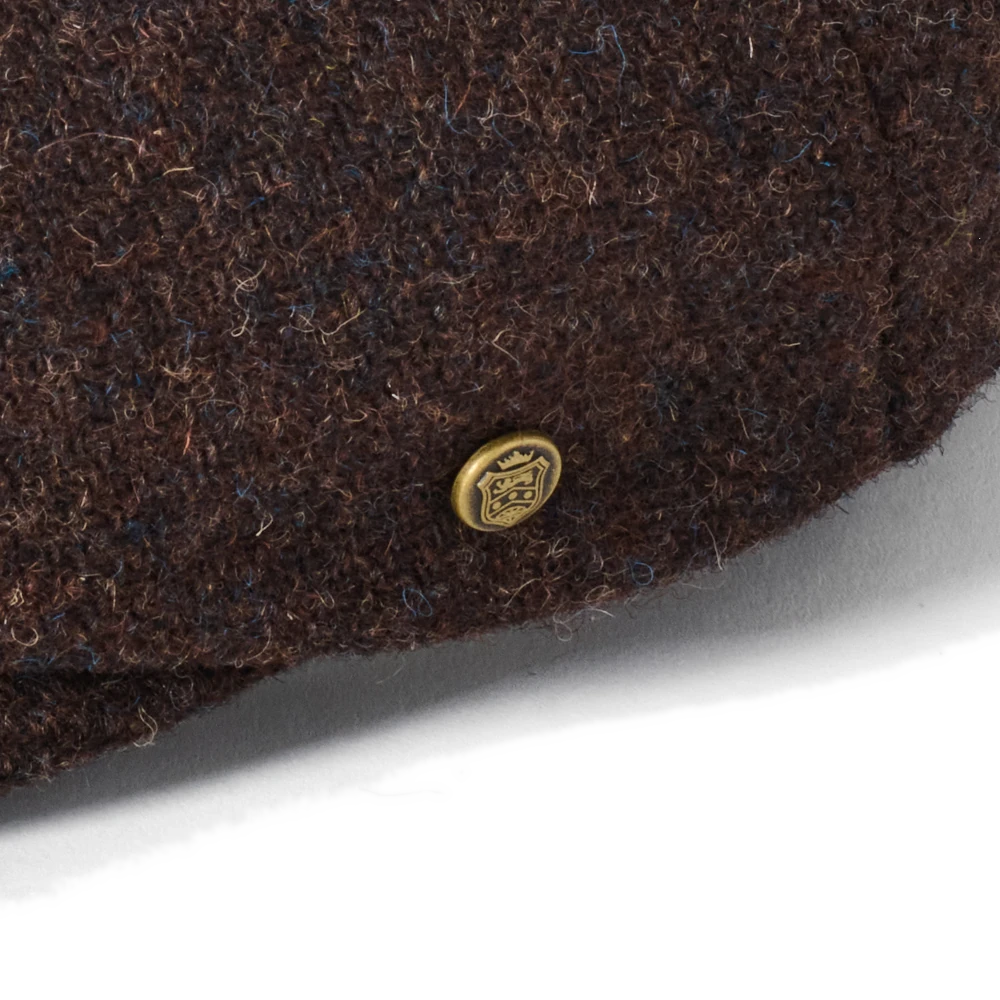 Failsworth Carloway 8 Piece Newsboy Bakerboy Cap Brown