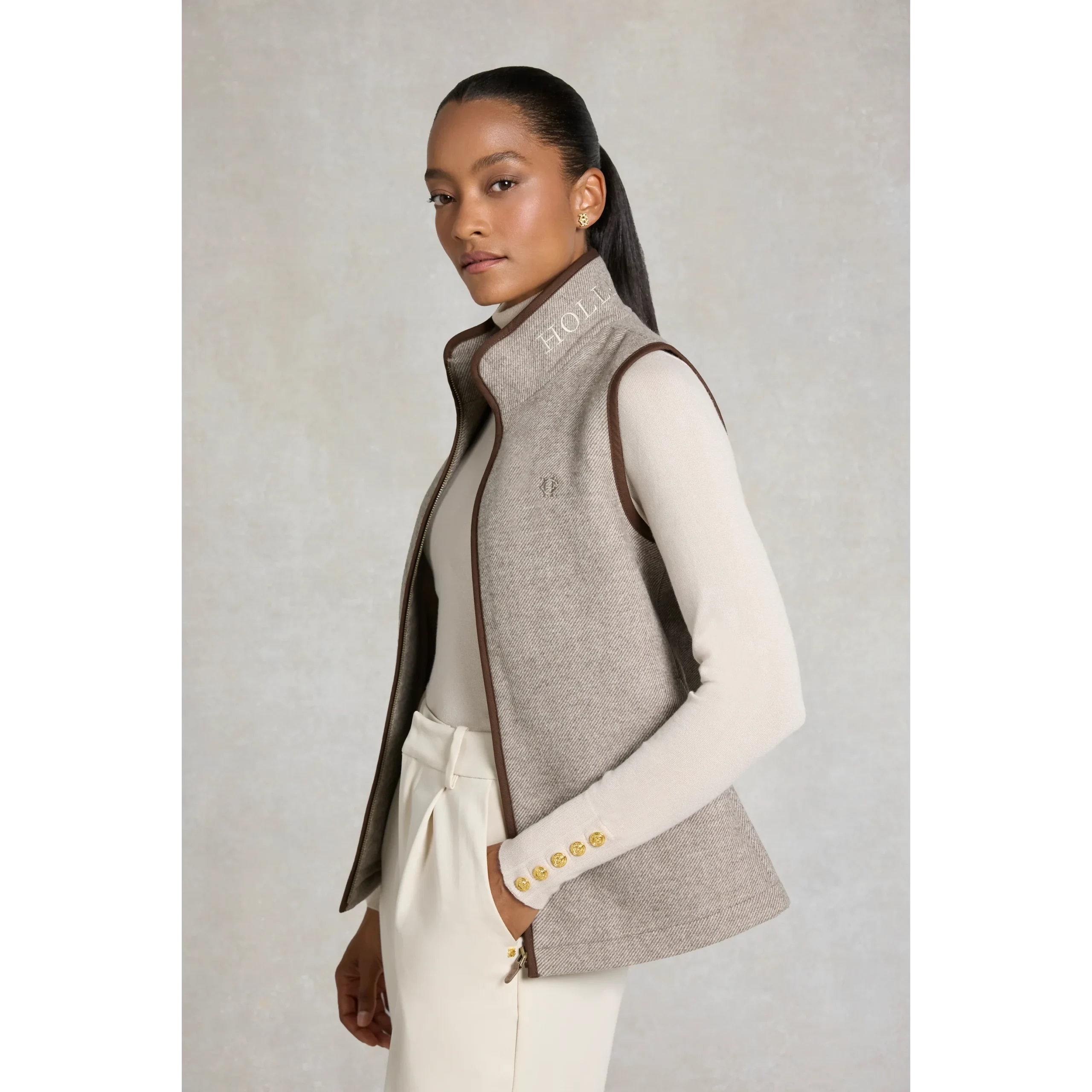 Holland Cooper Hillford Gilet Sahara Twill