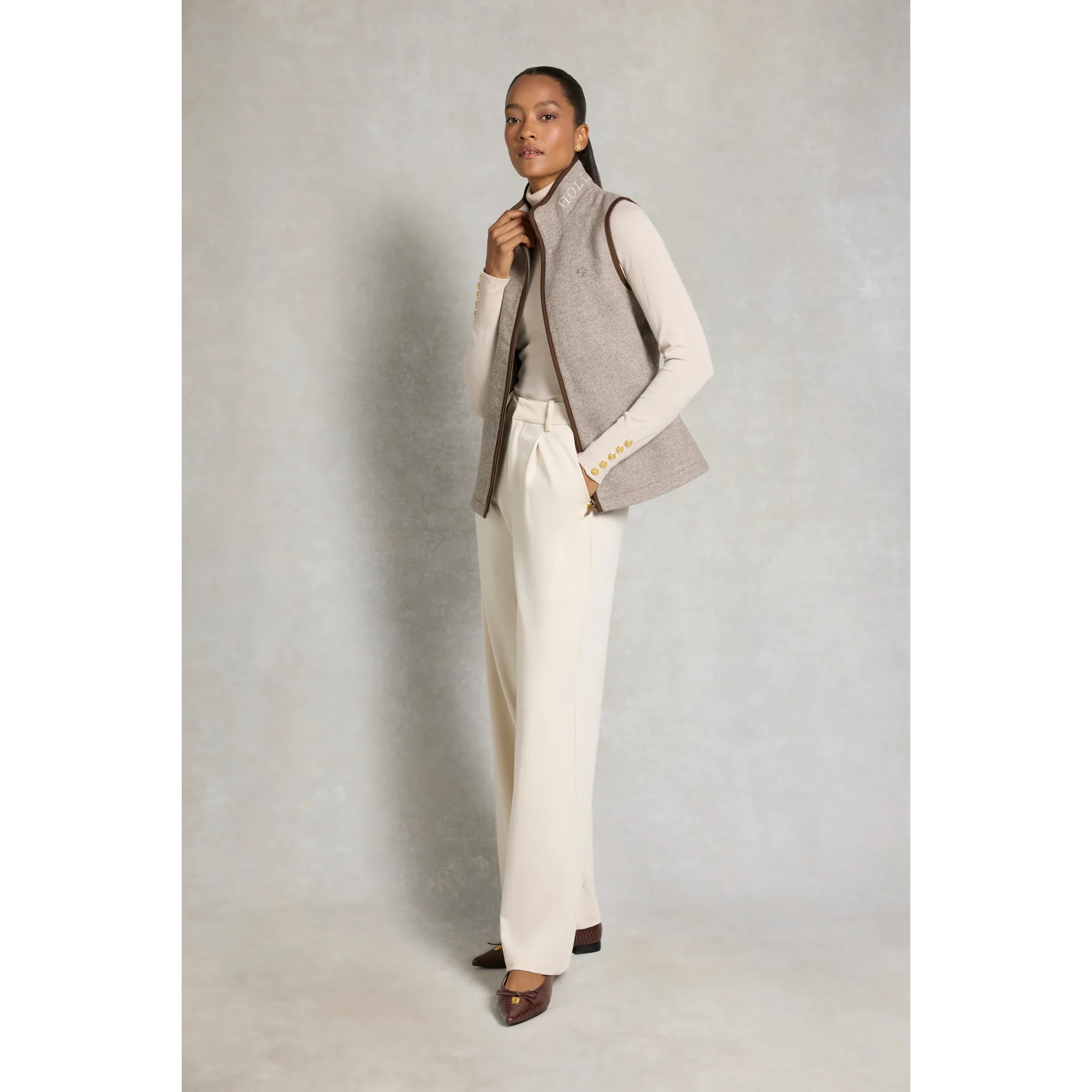 Holland Cooper Hillford Gilet Sahara Twill